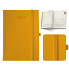 Kalendarz Książkowy A5 Dzienny Vellutino z Gumką Żółty E972