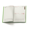 Kalendarz Książkowy B6 Dzienny Vivella Economic Zielony Jasny E478