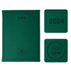 Kalendarz Książkowy A4 Tygodniowy Velour Zielony A839