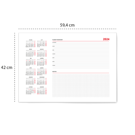 Biuwar A2 26 kartek z listwą