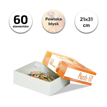 Puzzle 60 elementów wieko + dno