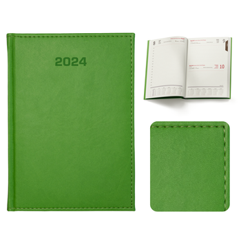 Kalendarz Książkowy A5 Dzienny Vivella Zielony Jasny E478