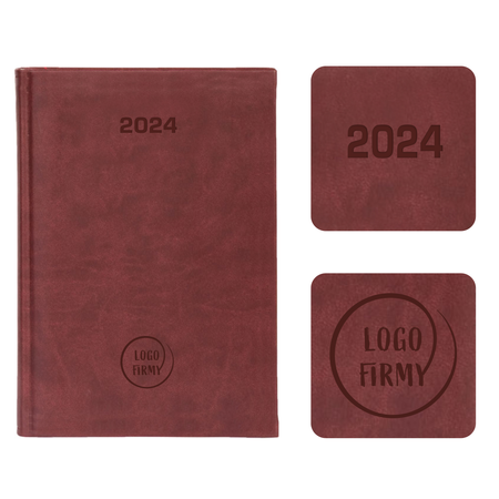 Kalendarz Książkowy A5 Dzienny Vivella Economic Bordo 4700