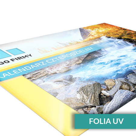 Kalendarz Czterodzielny LUX Główka Wypukła Folia Mat + UV