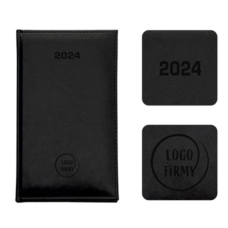 Kalendarz Książkowy A6 Tygodniowy Nebraska Czarny/Nero