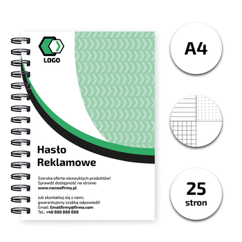 Notes spiralowany A4 25 kartek