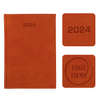 Kalendarz Książkowy A5 Dzienny Madera Pomarańczowy