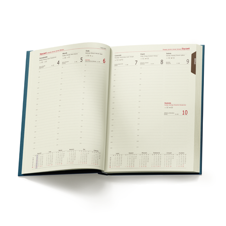 Kalendarz Książkowy B5 Tygodniowy Vivella Niebieski F417