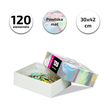 Puzzle 120 elementów pudełko składane