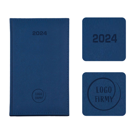 Kalendarz Książkowy A6 Tygodniowy Denim Granatowy E389