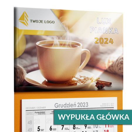 Kalendarz Trójdzielny PIANKA Główka Wypukła Folia Mat + UV