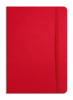 Notes Książkowy A5 KRATKA Flexi z gumką Czerwień A46-09