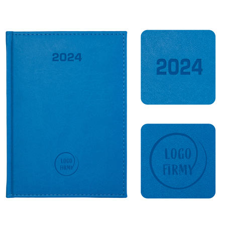 Kalendarz Książkowy A5 Dzienny Vivella Niebieski Jasny F003