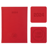 Kalendarz Książkowy A4 Tygodniowy Vellutino Czerwony F970