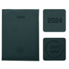 Kalendarz Książkowy A4 Dzienny Velour Zielony F488/M