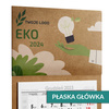 Kalendarz Trójdzielny EKOLOGICZNY BIAŁY Główka Płaska