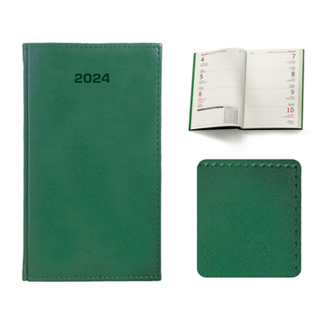 Kalendarz Książkowy A6 Tygodniowy Nebraska Zielony Jasny A224