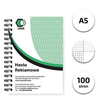 Notes spiralowany A5 100 kartek