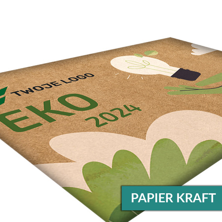 Kalendarz Trójdzielny EKOLOGICZNY KREM Główka Płaska