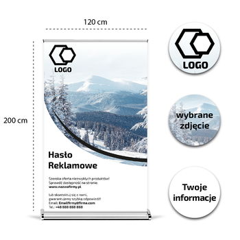 Roll-up reklamowy 85 x 200 cm Standard