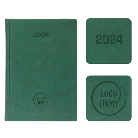 Kalendarz Książkowy A5 Dzienny Vivella Economic Zielony 4720