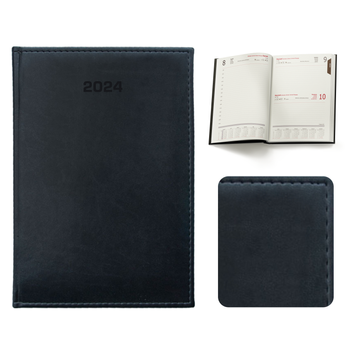 Kalendarz Książkowy B5 Dzienny Vivella Grafitowy F607/M