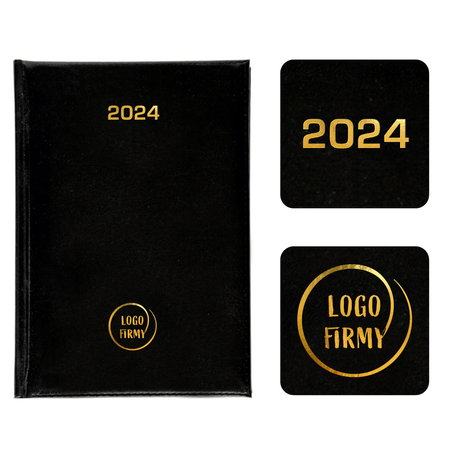 Kalendarz Książkowy A4 Tygodniowy Baladek Czarny/Nero