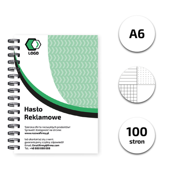 Notes spiralowany A6 100 kartek