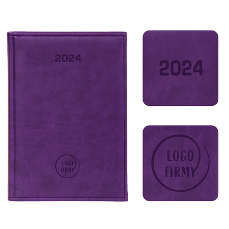 Kalendarz Książkowy B5 Tygodniowy Vivella Fioletowy 4864