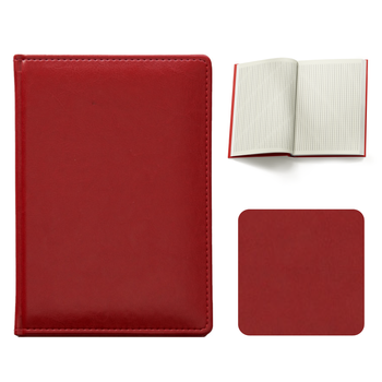 Notes Książkowy A5 KRATKA Nebraska Czerwony A222