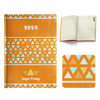 Kalendarz Książkowy A4 Tygodniowy Oprawa Drukowana Folia Błysk