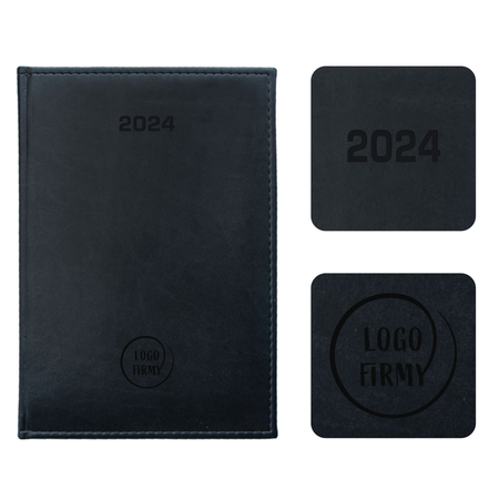 Kalendarz Książkowy A4 Tygodniowy Vivella Grafit F607/M