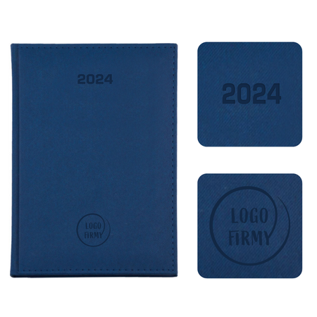 Kalendarz Książkowy A5 Dzienny Denim Granatowy E389