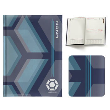 Kalendarz Książkowy A4 Dzienny Oprawa Drukowana Folia Mat