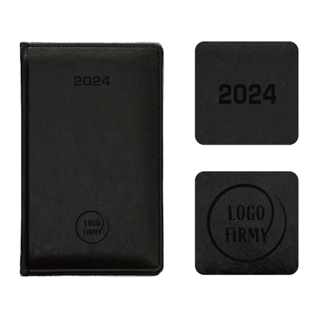 Kalendarz Książkowy A6 Tygodniowy Nebraska Exclusive Czarny/Nero