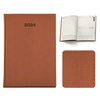 Kalendarz Książkowy B5 Dzienny Denim Brązowy Jasny E386