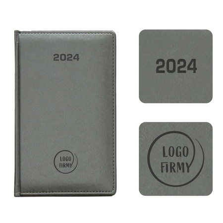 Kalendarz Książkowy A6 Tygodniowy Nebraska Exclusive Grafitowy D135/M