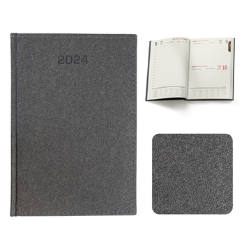 Kalendarz Książkowy A5 Dzienny Ruggie Czarny