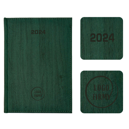 Kalendarz Książkowy A4 Tygodniowy Acero Zielony E958