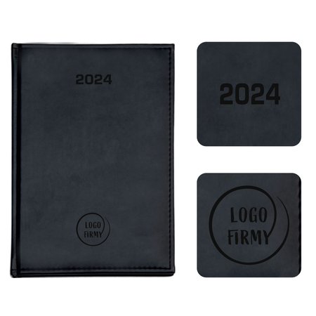 Kalendarz Książkowy B5 Tygodniowy Vivella Czarny/Nero