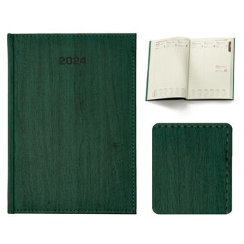 Kalendarz Książkowy B5 Tygodniowy Acero Zielony E958