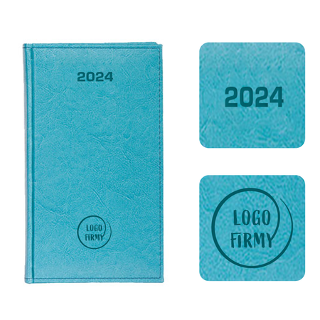 Kalendarz Książkowy A6 Tygodniowy Nebraska Turkusowy D156