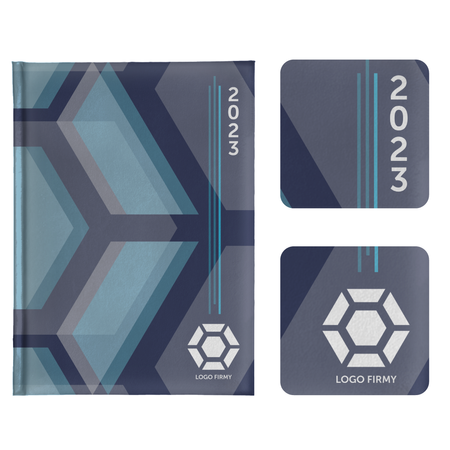 Kalendarz Książkowy B5 Dzienny Oprawa Drukowana Folia Mat