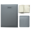 Kalendarz Książkowy B5 Tygodniowy Velour Srebrny F494/M