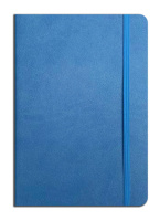 Notes Książkowy A5 KRATKA Flexi z gumką Jasnoniebieski A46-13