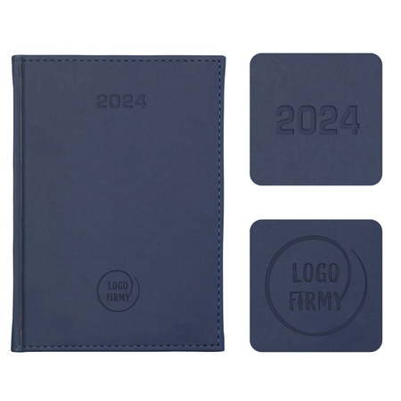 Kalendarz Książkowy A4 Tygodniowy Vellutino Granatowy F965