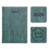 Kalendarz Książkowy A5 Dzienny Cork Zielony F270