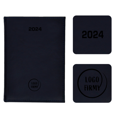 Kalendarz Książkowy B5 Tygodniowo-Notesowy Nebraska Granatowy A227