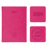 Kalendarz Książkowy A5 Dzienny Vivella Economic Różowy 4881