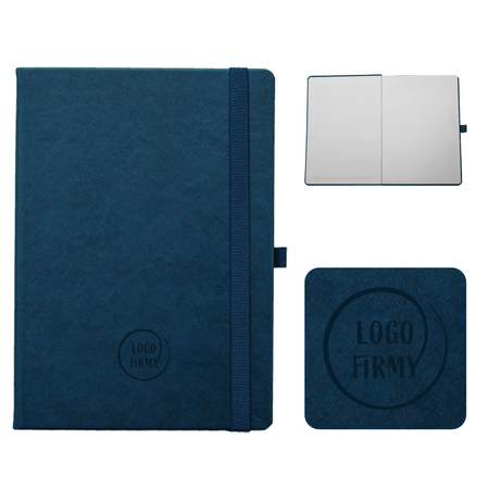 Notes Książkowy B5 KROPKI Vivella z gumką Granatowy 4716